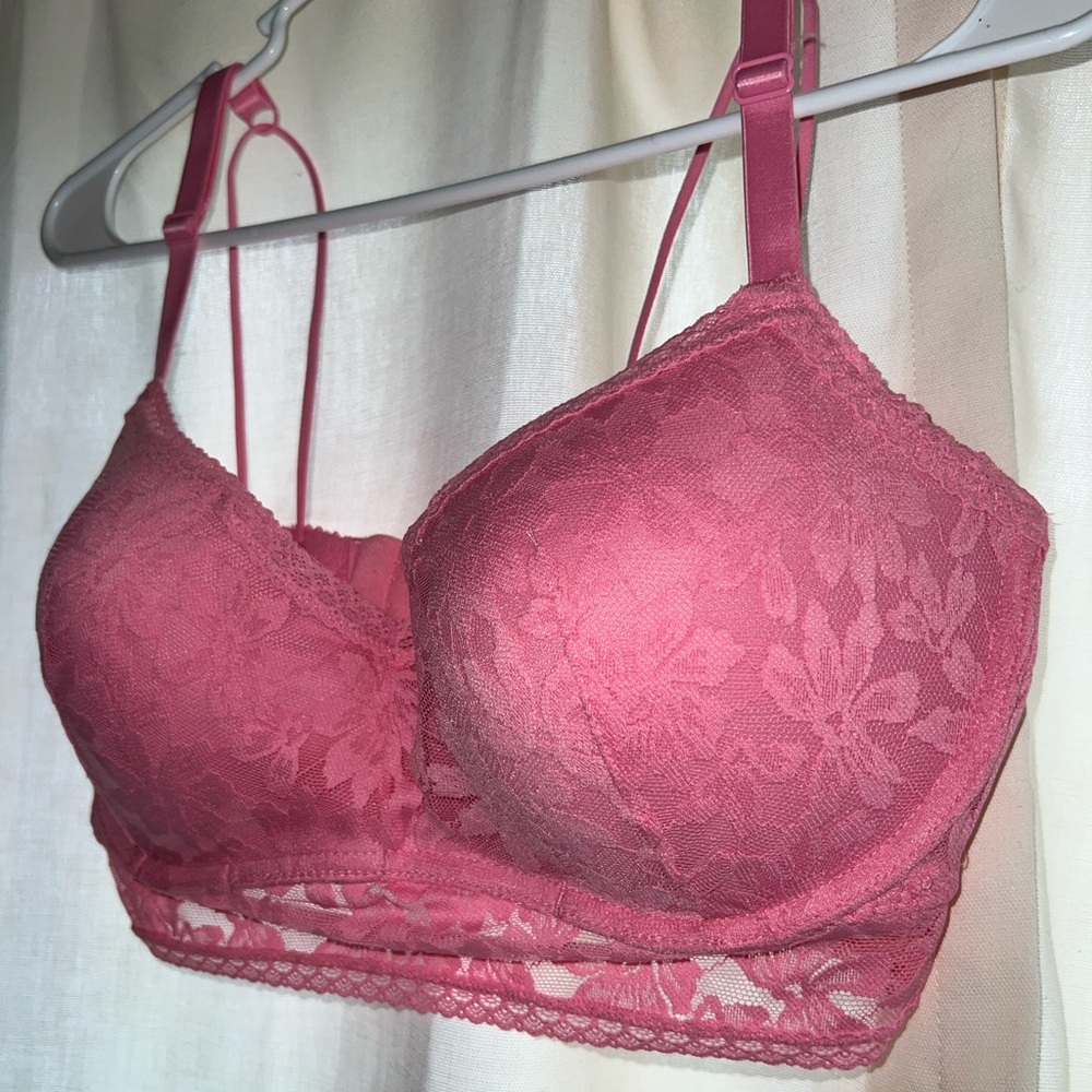 Brand new!!! Size 36DD or M-DD, color pink, bra from Victoria’s Secret.